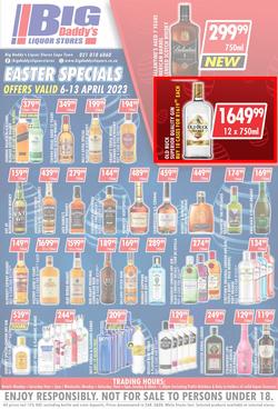 Big Daddy Liquor Stores : Easter Specials (06 April - 13 April 2023), page 1