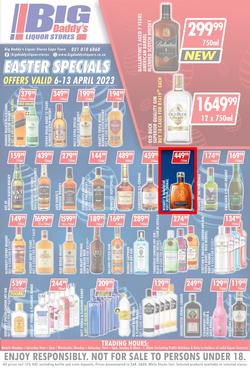 Big Daddy Liquor Stores : Easter Specials (06 April - 13 April 2023), page 1