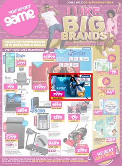 Game : Big Brands (03 February - 16 February 2024), page 1
