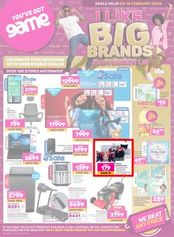 Game : Big Brands (03 February - 16 February 2024), page 1