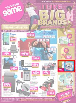 Game : Big Brands (03 February - 16 February 2024), page 1