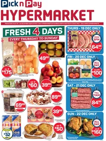 Pick n Pay Hypermarket KwaZulu-Natal : Fresh Specials (19 December - 22 December 2024)