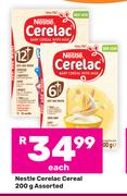 Nestle Cerelac Cereal Assorted-200g Each