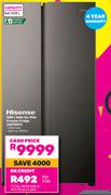 Hisense 508L Side By Side Freezer Fridge H670SIT