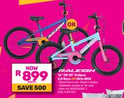 Raleigh 16" Or 20" Eclipse 2.0 Boys Or Girls BMX-Each