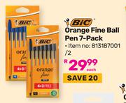 Bic Orange Fine Ball Pen 7 Pack 813187001/2