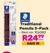 Staedtler Traditional Pencils 3 Pack