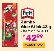 Pritt Jumbo Glue Stick 98408-43g