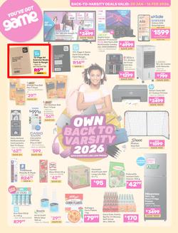 Game : Back To Varsity (20 January - 16 February 2026), page 1