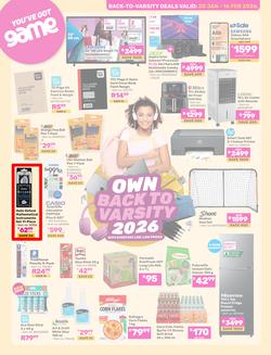 Game : Back To Varsity (20 January - 16 February 2026), page 1