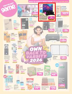 Game : Back To Varsity (20 January - 16 February 2026), page 1