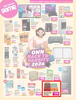 Game : Back To Varsity (20 January - 16 February 2026), page 1