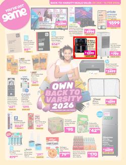 Game : Back To Varsity (20 January - 16 February 2026), page 1