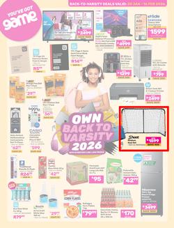 Game : Back To Varsity (20 January - 16 February 2026), page 1