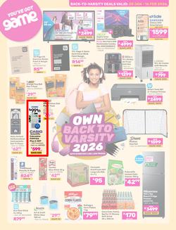 Game : Back To Varsity (20 January - 16 February 2026), page 1