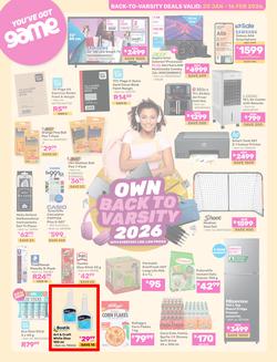 Game : Back To Varsity (20 January - 16 February 2026), page 1