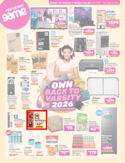 Game : Back To Varsity (20 January - 16 February 2026), page 1