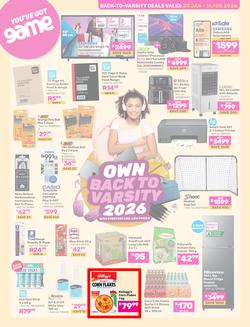 Game : Back To Varsity (20 January - 16 February 2026), page 1