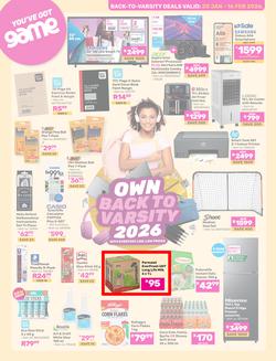 Game : Back To Varsity (20 January - 16 February 2026), page 1