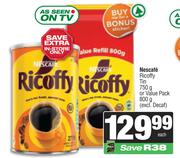 Nescafe Ricoffy Tin 750g Or Value Pack 800g-Each