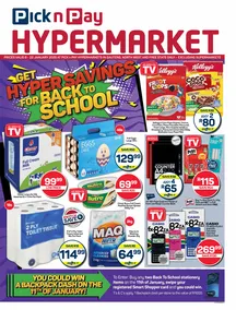 Pick n Pay Hypermarket : Back To School Specials (06 January - 22 January 2025)