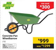 Lasher Concrete Pan Wheelbarrow