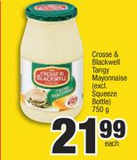 Crosse & Blackwell Tangy Mayonnaise (Excl. Squeeze Bottle)-750g