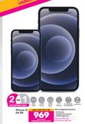2 x Apple iPhone 12 64GB-On 1.2GB Red Core More Data + On Promo 75