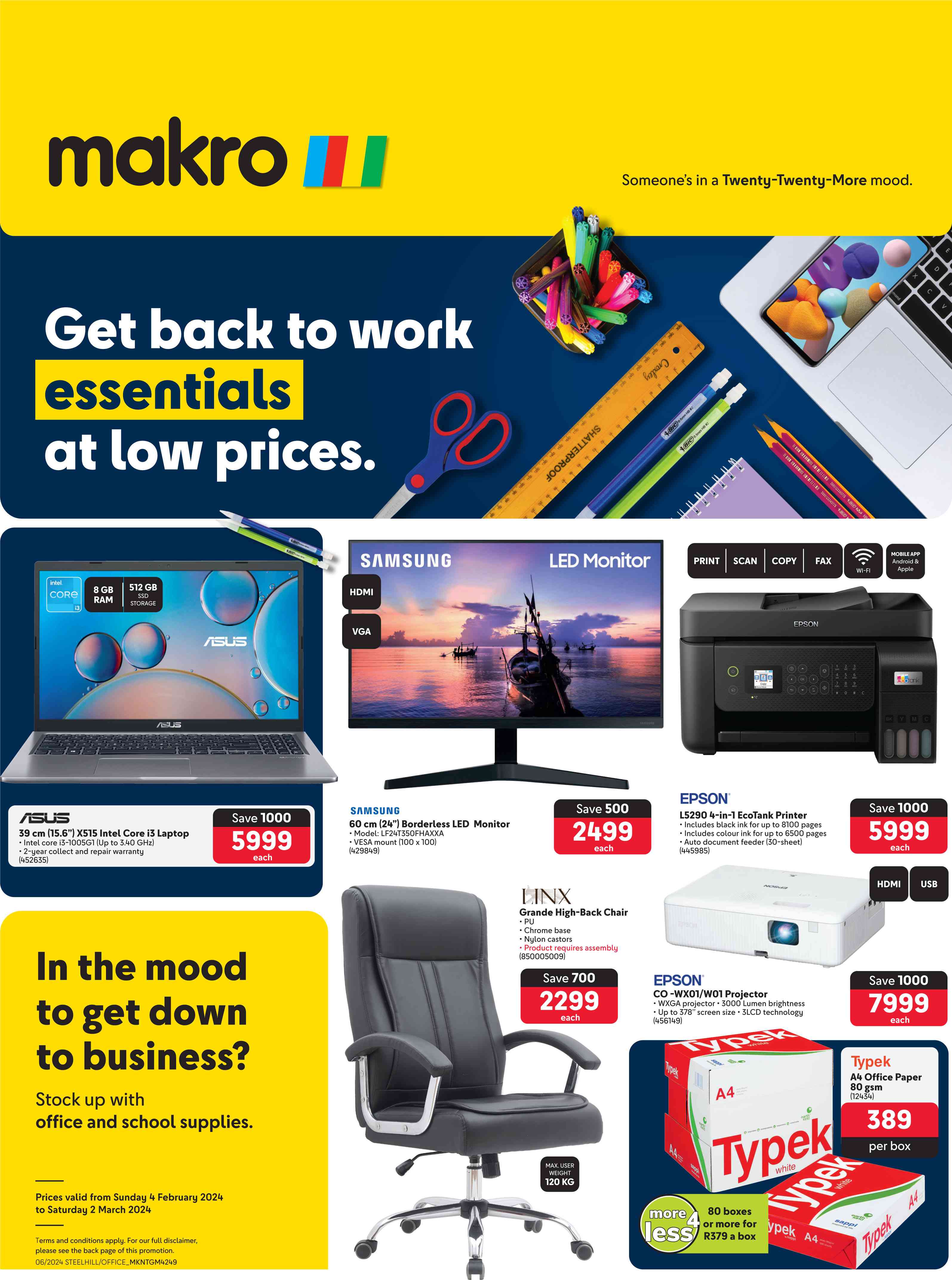 Makro : Get Back To Work Essentials At Low Prices (04 February - 02 ...