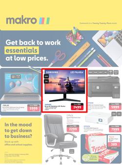 Makro : Get Back To Work Essentials At Low Prices (04 February - 02 March 2024), page 1