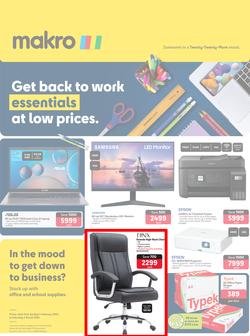Makro : Get Back To Work Essentials At Low Prices (04 February - 02 March 2024), page 1