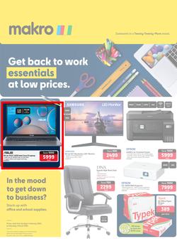 Makro : Get Back To Work Essentials At Low Prices (04 February - 02 March 2024), page 1