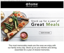 @Home : Stock Up For A Year Of Great Meals (Request Valid Dates From Retailer)
