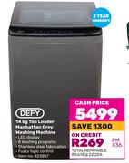 Defy 14Kg Top Loader Manhattan Grey Washing Machine