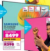 Samsung 55" (139cm) Crystal UHD 4K TV CU7000