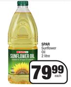 Spar Sunflower Oil-2Ltr Each