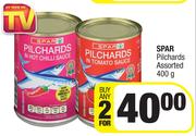 Spar Pilchards (Assorted)-For Any 2 x 400g