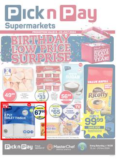 Pick n Pay Eastern Cape : Birthday Specials (08 July - 23 July 2024), page 1