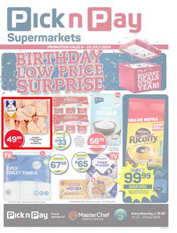 Pick n Pay Eastern Cape : Birthday Specials (08 July - 23 July 2024), page 1
