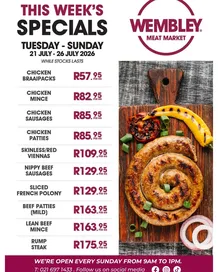 Wembley Meat Market : This Week's Specials (21 July - 26 July 2026)