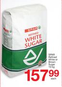 Spar Refined White Or Brown Sugar-10kg Each