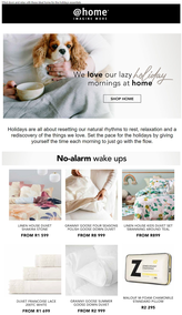 @Home : We Love Our Lazy Holiday Mornings At Home (Request Valid Dates From Retailer)
