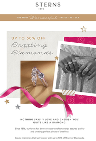 Sterns : Dazzling Diamonds (Request Valid Dates From Retailer)