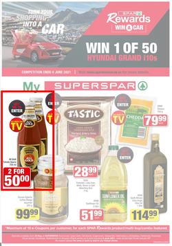 Superspar Western Cape, Cape Gate, Edgemead, Rosemead, Stellenbosch, Mosselbay, Avonwood : My Superspar (24 May - 6 June 2021), page 1