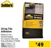 Builders 20Kg Tile Adhesive 73429