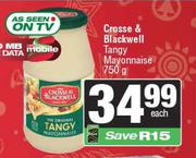 Crosse & Blackwell Tangy Mayonnaise-750g Each
