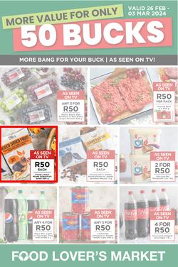 Food Lover's Market Western Cape : More Value For Only 50 Bucks (26 February - 03 March 2024), page 1
