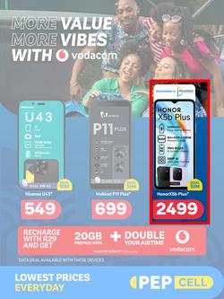 PEP Cell : More Value More Vibes With Vodacom (25 June - 22 July 2025), page 1