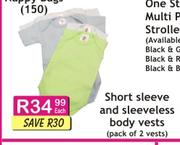 Short Sleeve & Sleeveless Body Vests-2's