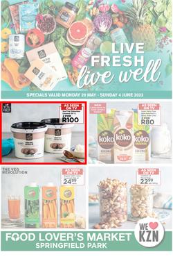 Food Lover's Market Springfield Park : Live Fresh, Live Well (29 May - 04 June 2023), page 1